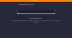 Desktop Screenshot of batterysupport.com