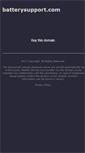 Mobile Screenshot of batterysupport.com